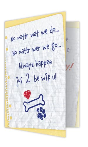 Dog Speak Birthday Card – “No Matter What, Always Happy to Be with You” – Thoughtful Pet-Themed Greeting Card from Dog with Envelope – 4.75" x 6.75" – Cute Happy Birthday Card for Pet Owners - Image 4