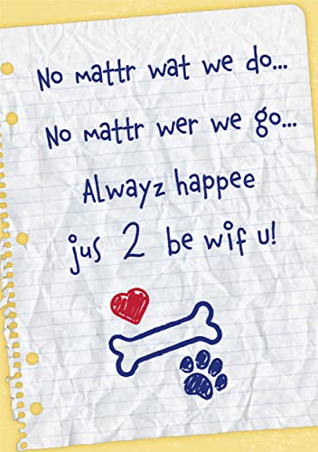 Dog Speak Birthday Card – “No Matter What, Always Happy to Be with You” – Thoughtful Pet-Themed Greeting Card from Dog with Envelope – 4.75" x 6.75" – Cute Happy Birthday Card for Pet Owners - Image 2