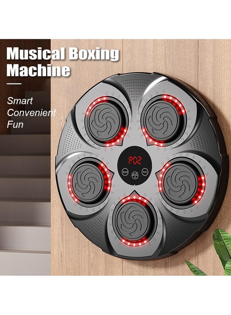 بيتشو آلة الملاكمة الموسيقية، معدات تدريب اللكم الذكية المثبتة على الحائط للأطفال والكبار في المنزل، وصالة الألعاب الرياضية الداخلية - Image 5