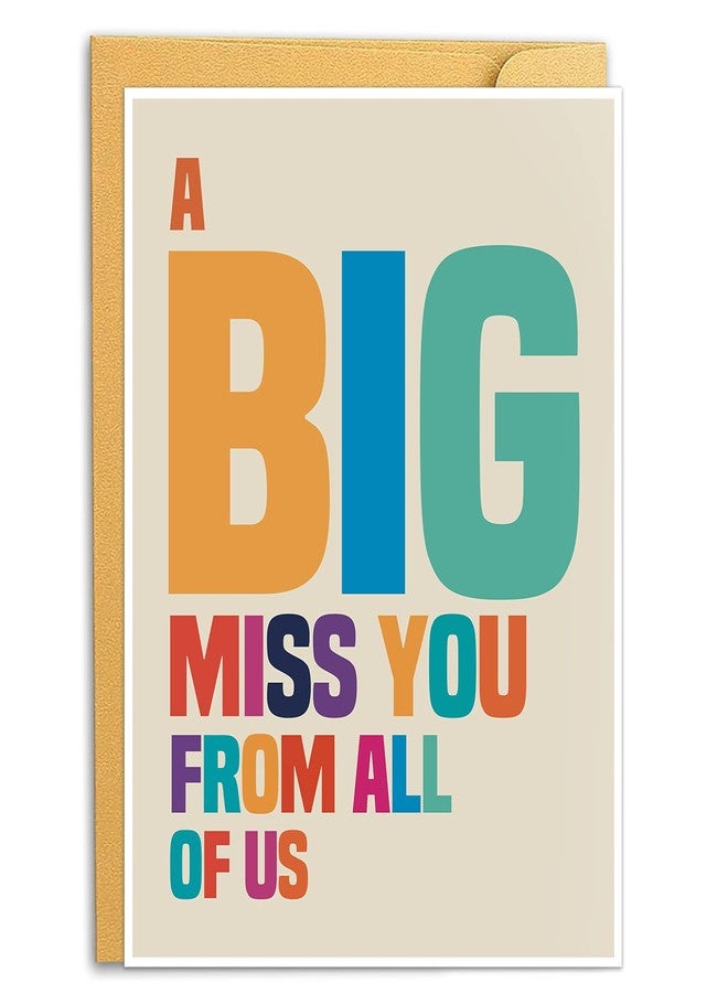 Goroar A Big Miss You Card, Big Huge Thinking of You Card, Extra Large Greeting Card - Image 1