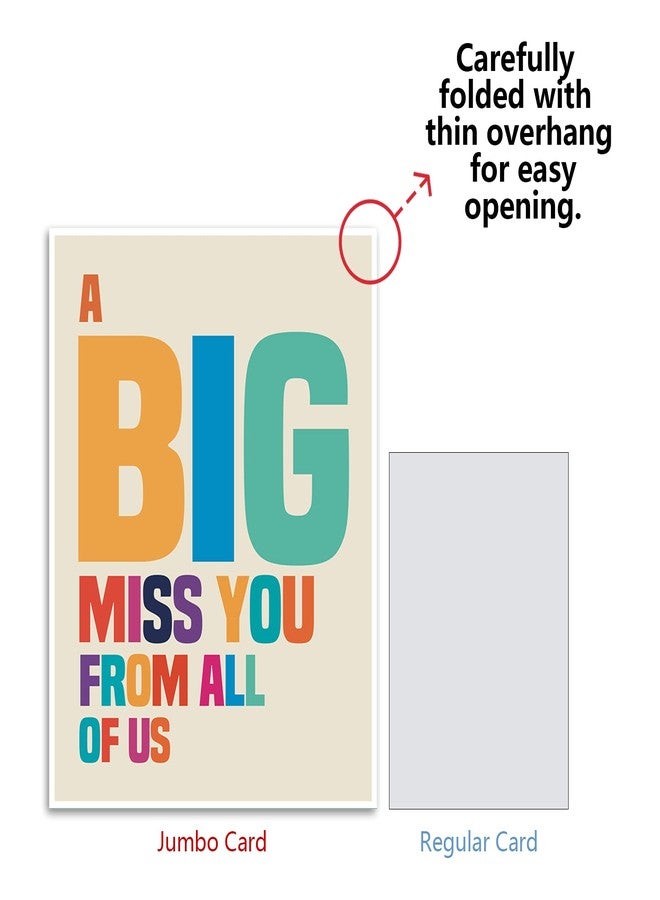 Goroar A Big Miss You Card, Big Huge Thinking of You Card, Extra Large Greeting Card - Image 4
