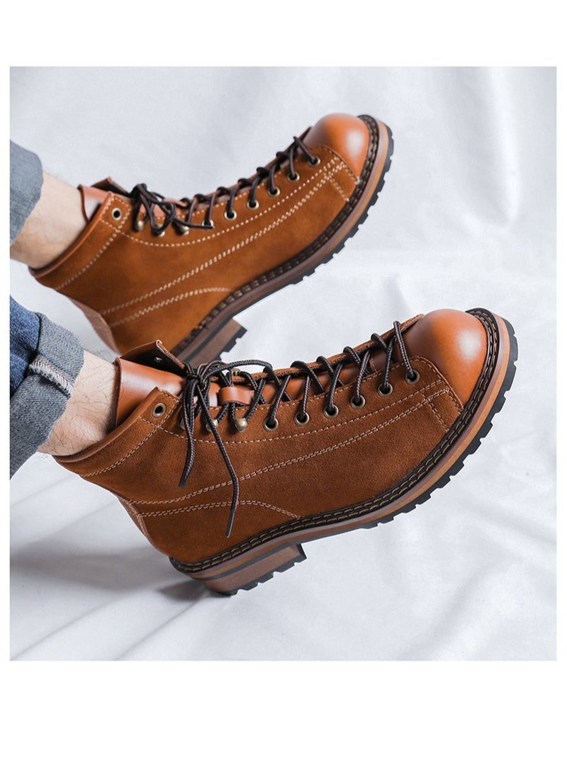 Warrior New Fashion Brown Boots  - Image 2