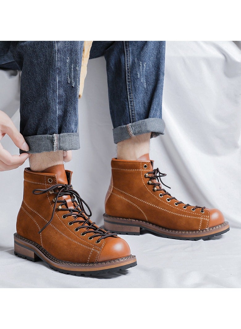 Warrior New Fashion Brown Boots  - Image 3