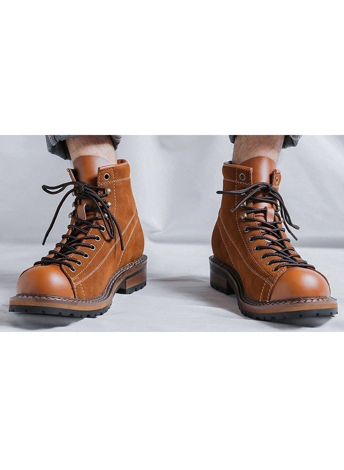 Warrior New Fashion Brown Boots  - Image 5