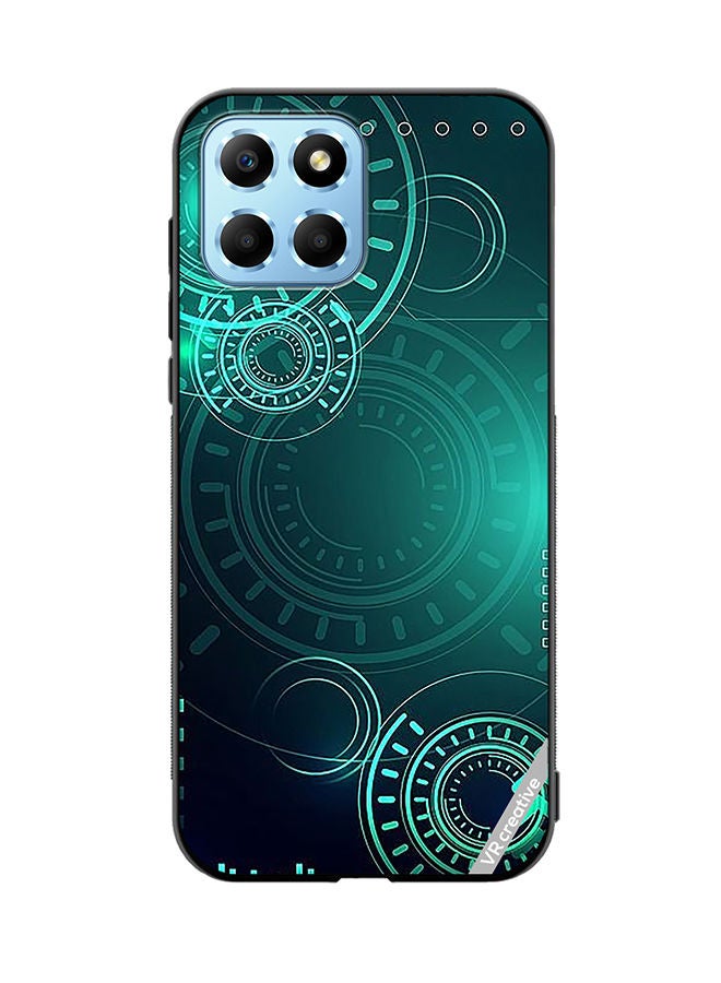 VR CREATIVE Protective Case Cover For Honor X8 5G Green Technology Design Multicolour - Image 1