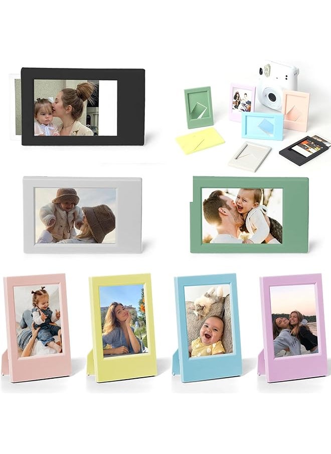 The Bros Mini Picture Frame for Instax Mini, 3'' Film-Colorful for Polaroid 2.15 x 3.4 Photo, Living Room Bedroom Study Table Frame (7 Pack)  - Image 1