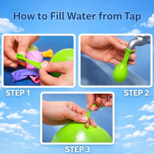 GRAPHENE Non-Toxic Vibrant Latex Colorful Holi Water Balloons Rubber 500 Pcs Multicolor pack for a Joyful Celebration Safe Eco-Friendly Rang Barse (Pack of 1) - Image 4
