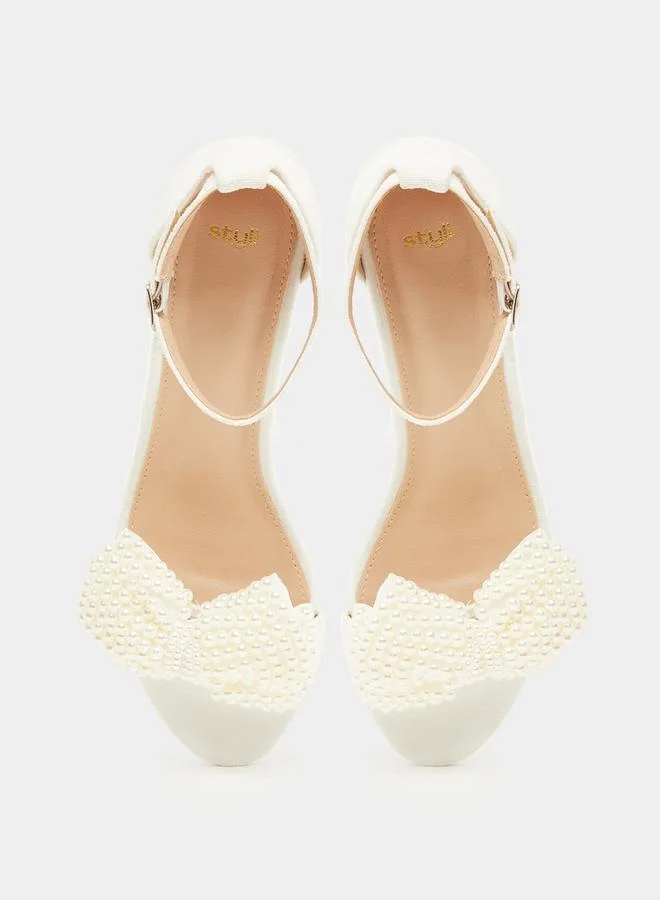 Styli Embellished High Heel Sandals