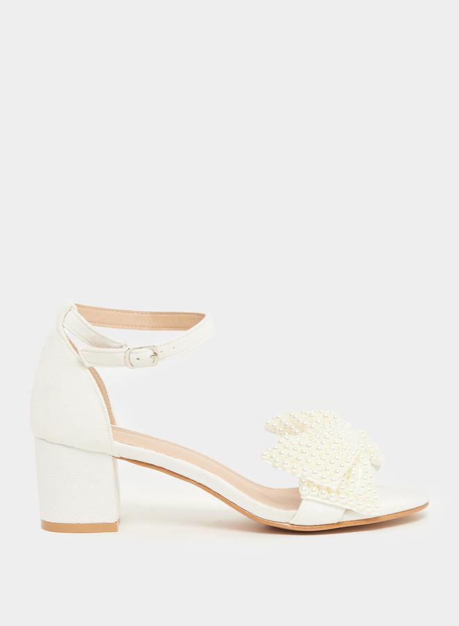 ستايلي صنادل بكعب عالٍ مزينة - Image 1