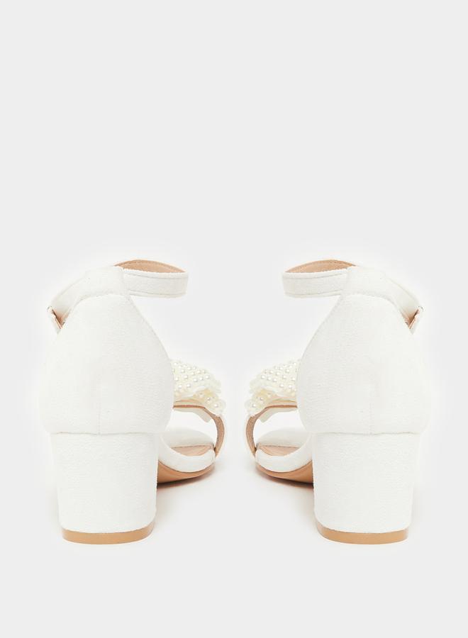 ستايلي صنادل بكعب عالٍ مزينة - Image 5