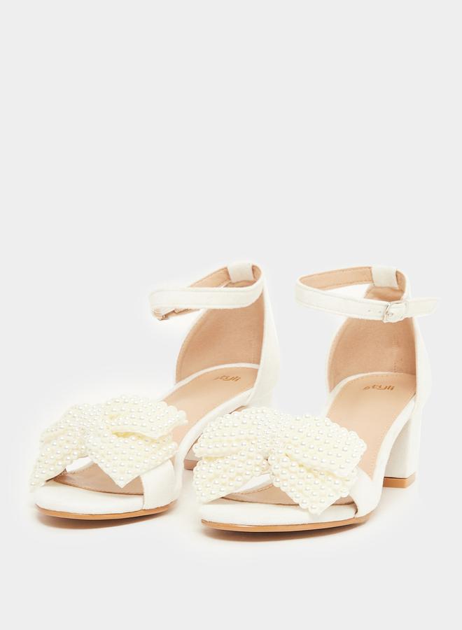 ستايلي صنادل بكعب عالٍ مزينة - Image 3