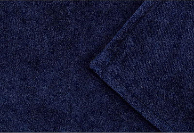 RelaxBlanket 60''x80'' Duvet Cover for Weighted Blanket | Premium Super Soft Minkey | Navy - Image 4
