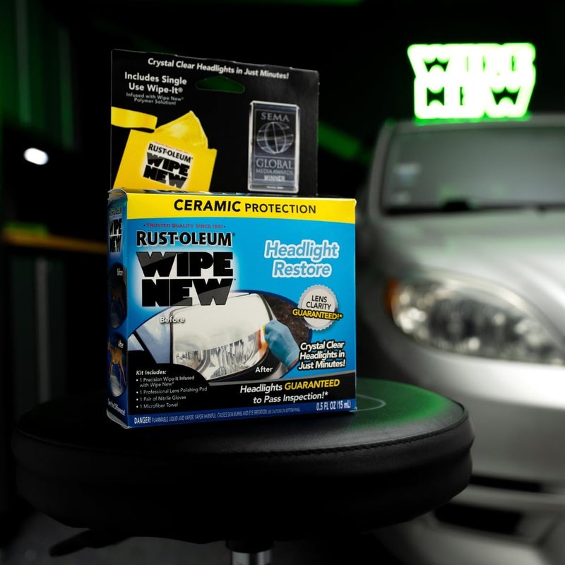 Wipe New Rust-Oleum Headlight Restore Kit, 0.5 FL OZ - Image 4
