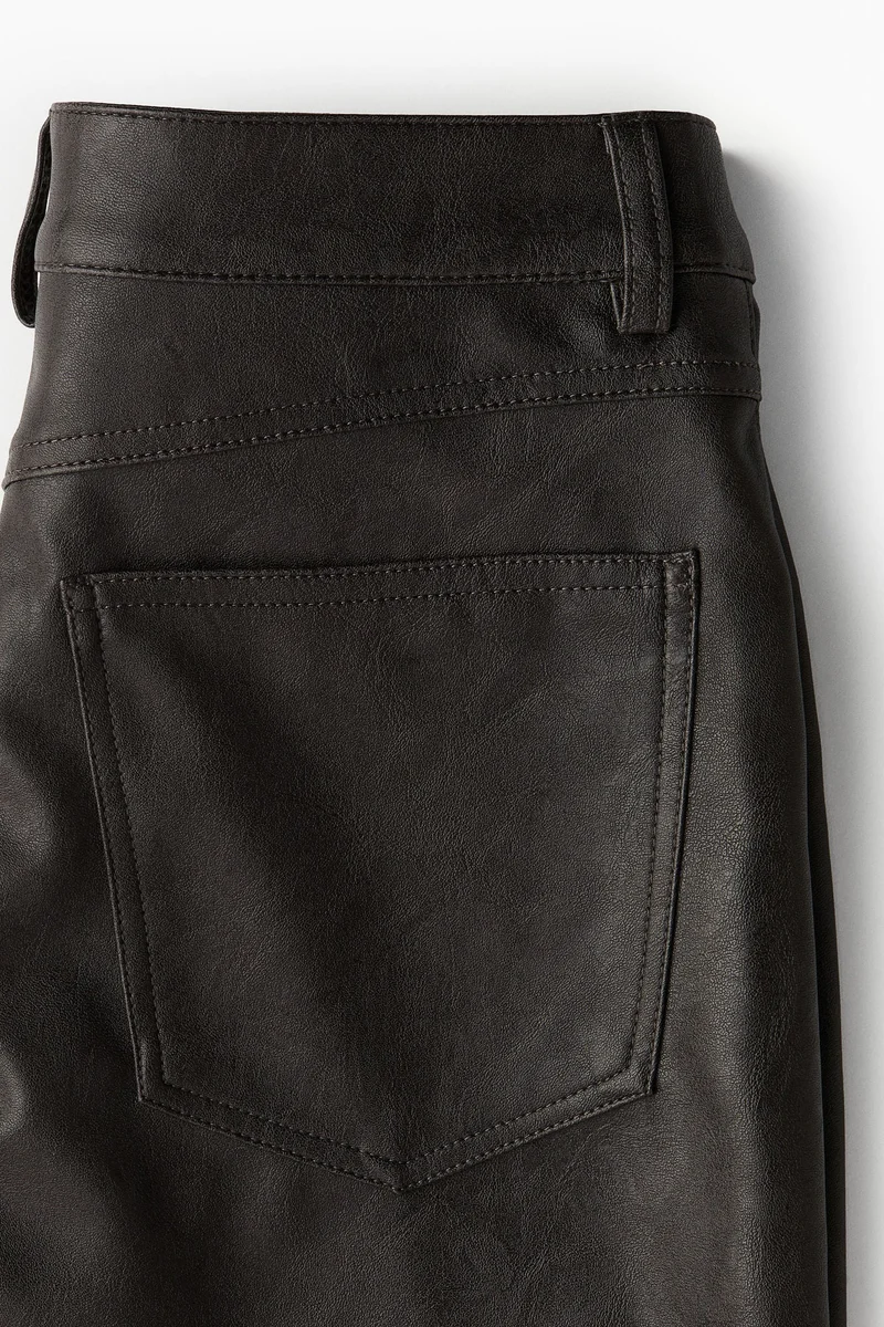 H&M Straight coated trousers