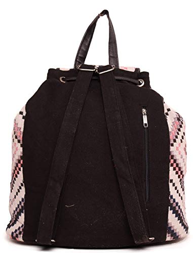 ASTRID Multicolor Cotton Girls Backpack With External Pockets In Front - Image 2
