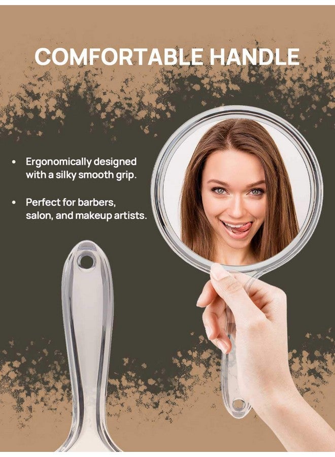 OMIRO Hand Mirror Doublesided Handheld Mirror 1X3X Magnifying Mirror With Handle Pack Of 1 (Clear)  - Image 5