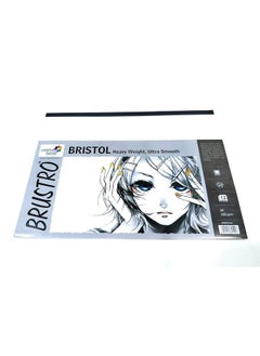 BRUSTRO Brustro Ultra Smooth Bristol Sheets | A4, 250 GSM | Pack of 20 + 4 Sheets | Ideal for Solvent Based Markers,Acid Free,Watercolour, Ink, Airbrush, Charcoal, Illustration, Mechanical Drawing, Brochures.  - Image 2