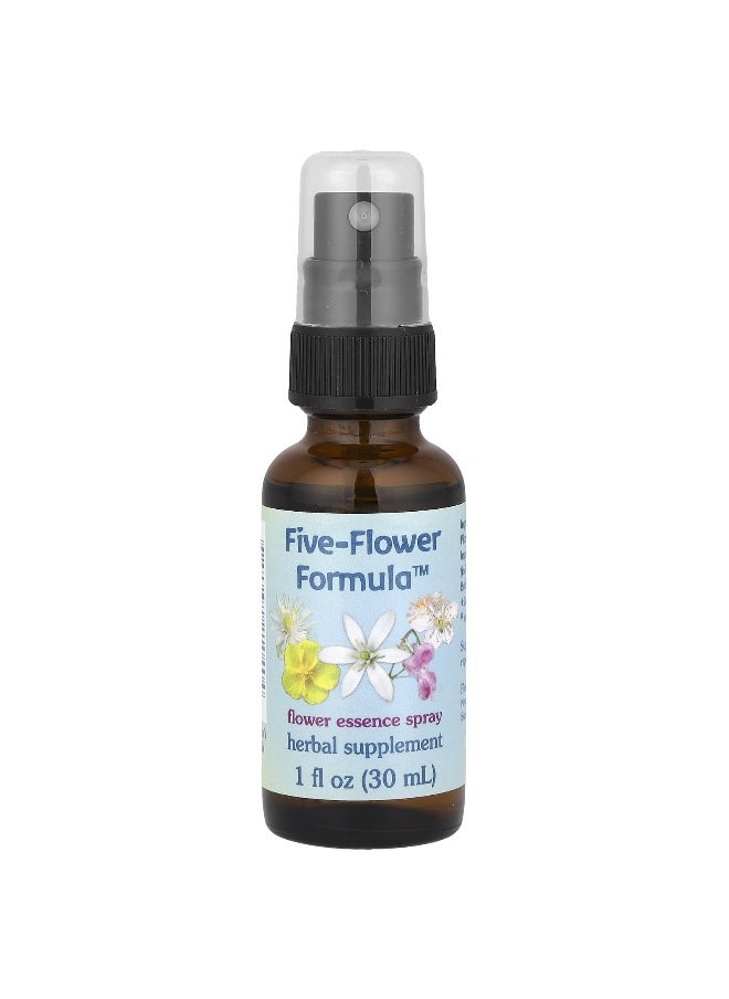 Flower Essence Services Flower Essence Services, Five-Flower Formula, Flower Essence Spray, 1 fl oz (30 ml)  - Image 1