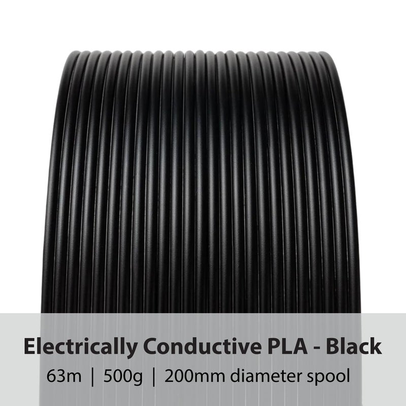 Proto-Pasta Protopasta Electrically Conductive Composite Black PLA 3D Printer Filament for Electrically Conductive 3D Prints | Easy Printing with Low Warp | 2.85mm Filament | 500g with Recyclable Cardboard Spool - Image 2