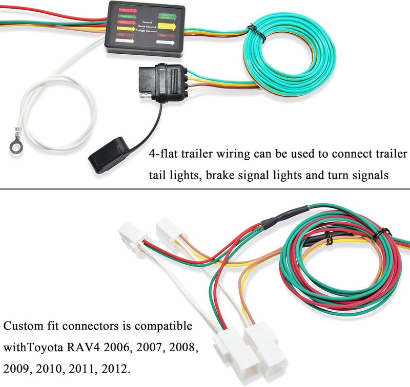 Oyviny Custom 4 Way Trailer Wiring Harness for Toyota RAV4 (2006-2012) - Image 5