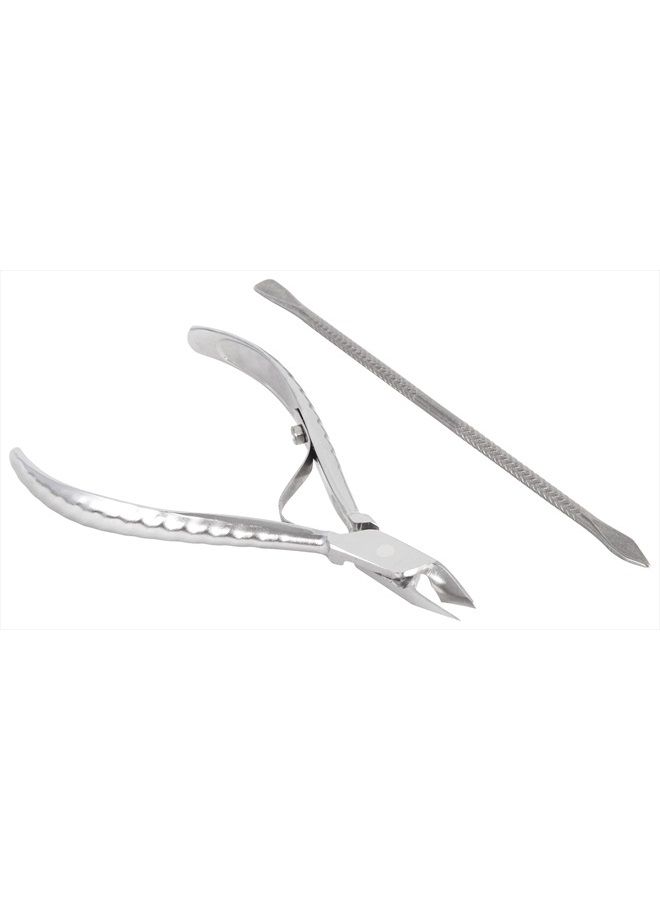 Mundial 778-E Professional Cuticle Nipper and Pusher, 2 Piece Set - Image 3