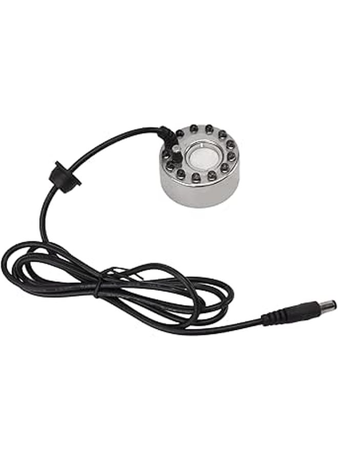 Ultrasonic 12 LED Fog Generator Water Resistant Mist Maker for Aquarium Fountain - Image 1