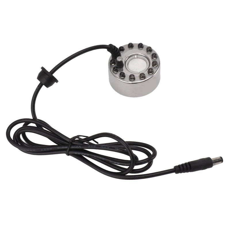 Ultrasonic 12 LED Fog Generator Water Resistant Mist Maker for Aquarium Fountain - Image 2