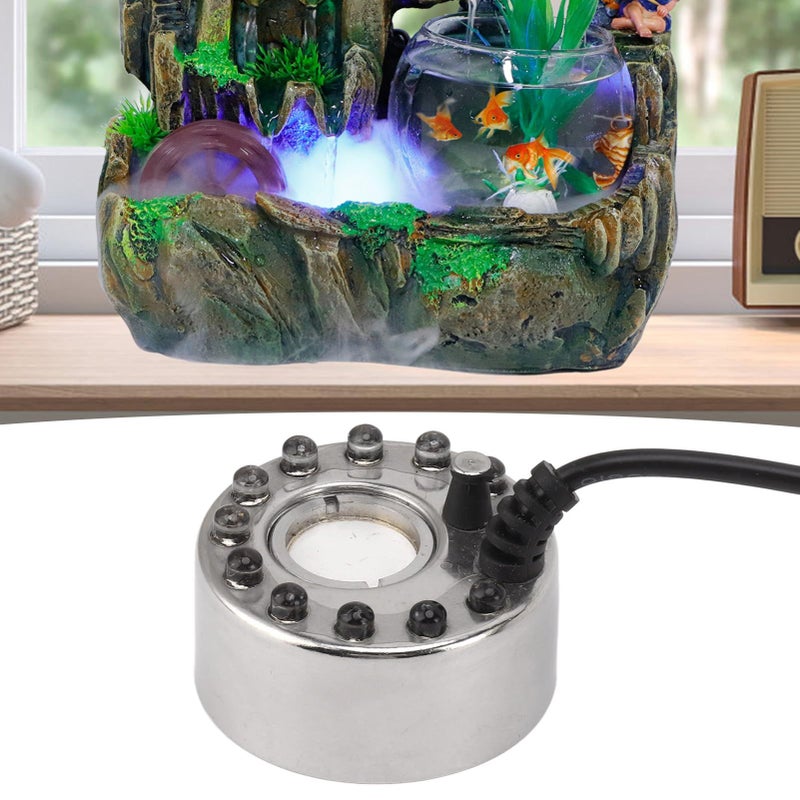 Ultrasonic 12 LED Fog Generator Water Resistant Mist Maker for Aquarium Fountain - Image 4