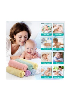 HOMEXCEL HOMEXCEL Baby Washcloths 50 Pack, Microfiber Coral Fleece Baby Bath Face Towel 7 x 9 Inch Extra Absorbent and Soft Burp Cloth and Wash Cloths for Newborn,Infants and Toddlers, Gentle On Sensitive Skin  - Image 4