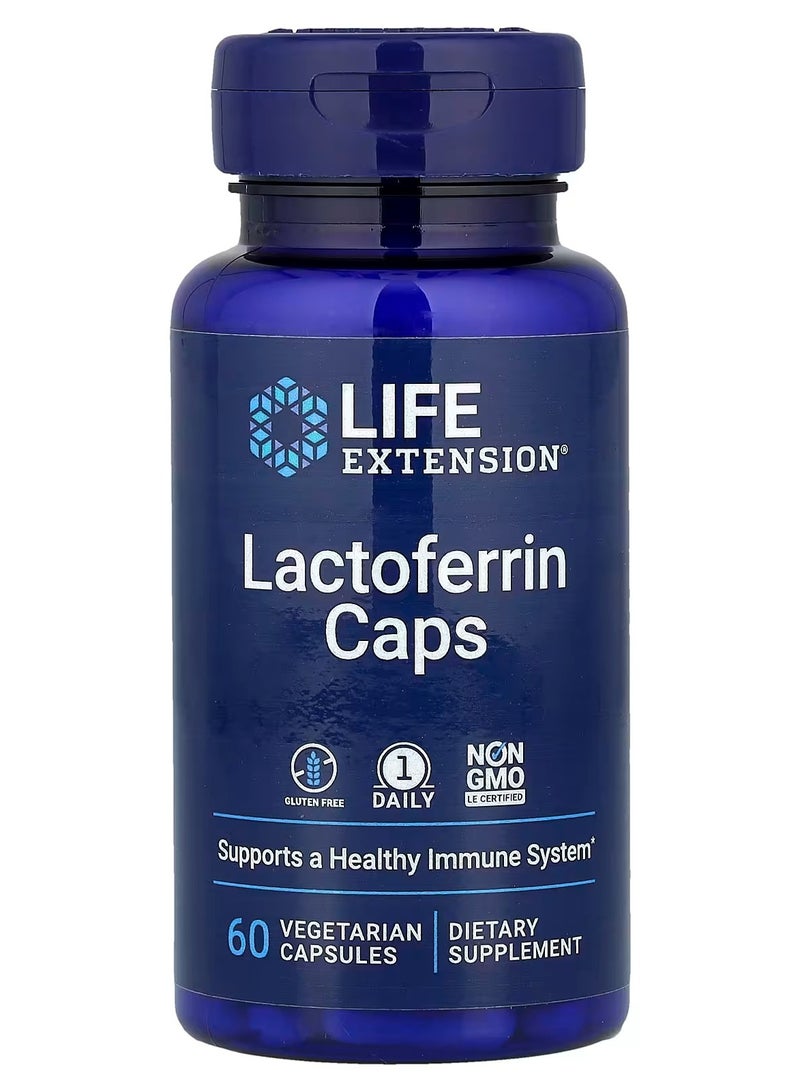 Life Extension, Lactoferrin Caps, 60 Vegetarian Capsules (300 mg per Capsule) - Image 1