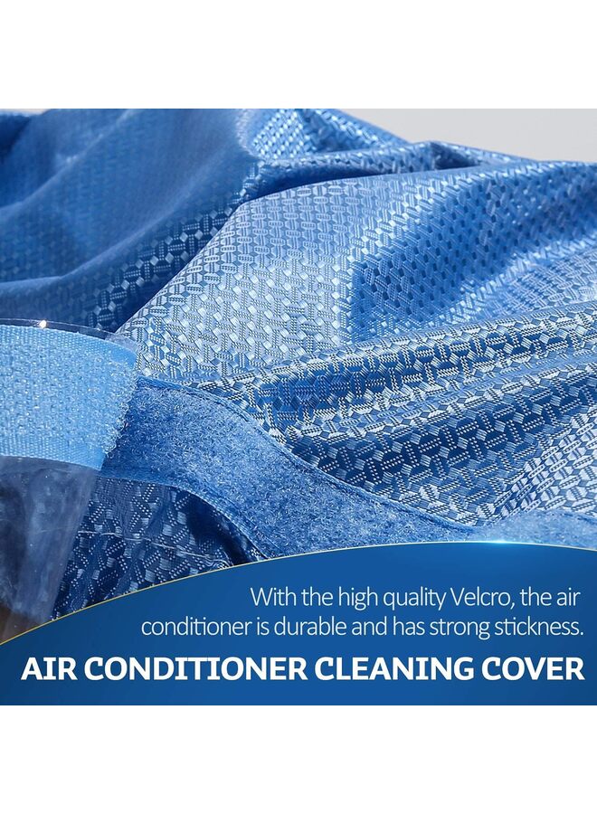 Split Air Conditioning Cleaning Waterproof Cover Bag with Drain Outlet and Two Sides Support Plates Dust Washing Clean Protector Bag Wall Mounted AC/L - Image 5