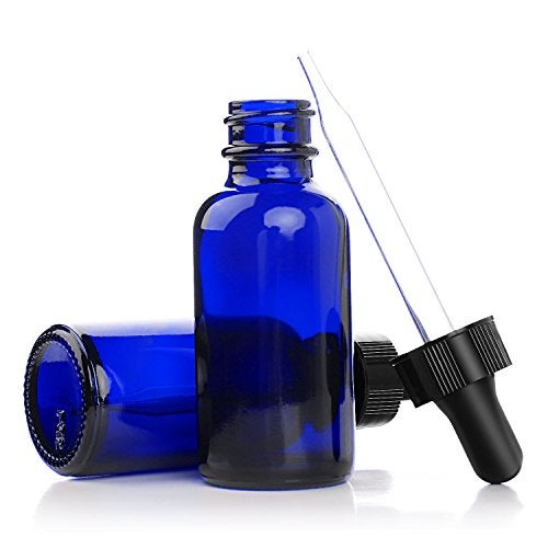 Yesker B36-12 Cobalt Glass Bottles with Glass Eye Dropper, 1 oz Capacity, Blue (Pack of 12) - Image 3