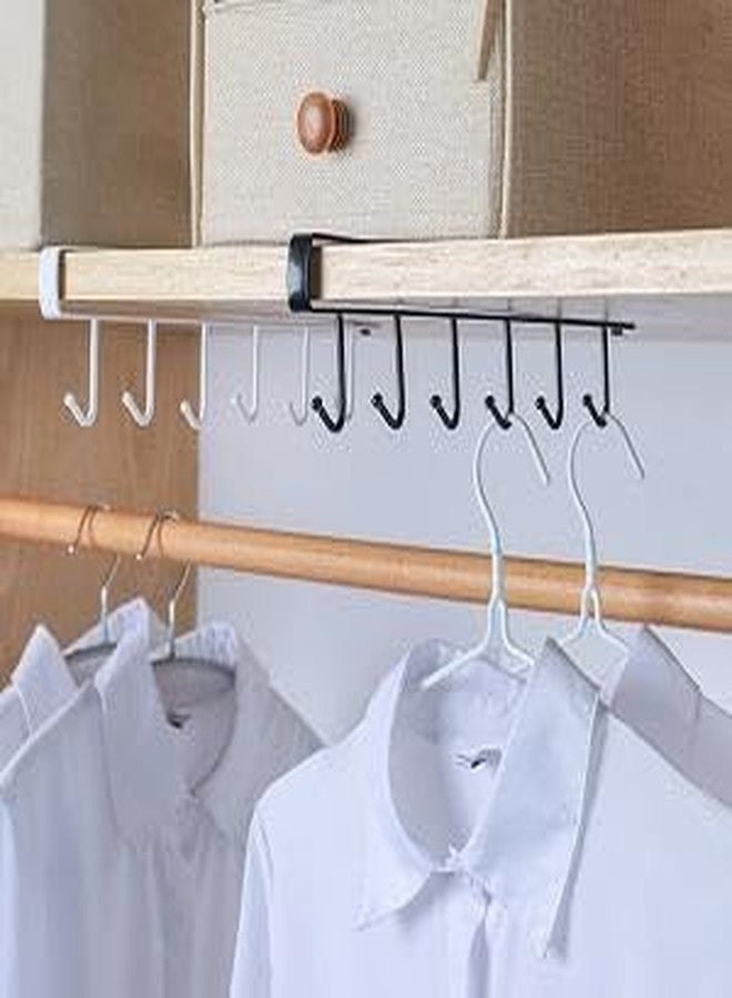 VEDHAK Cabinet Hook Hanger 6 Pin Metal Door Rack Organizer Stand, for Shelf Bathroom and Kitchen Coffee Mug Cup Holder Rack Organizer Utensils Towel Stand. (Colour-‎Multicolour) - Image 3