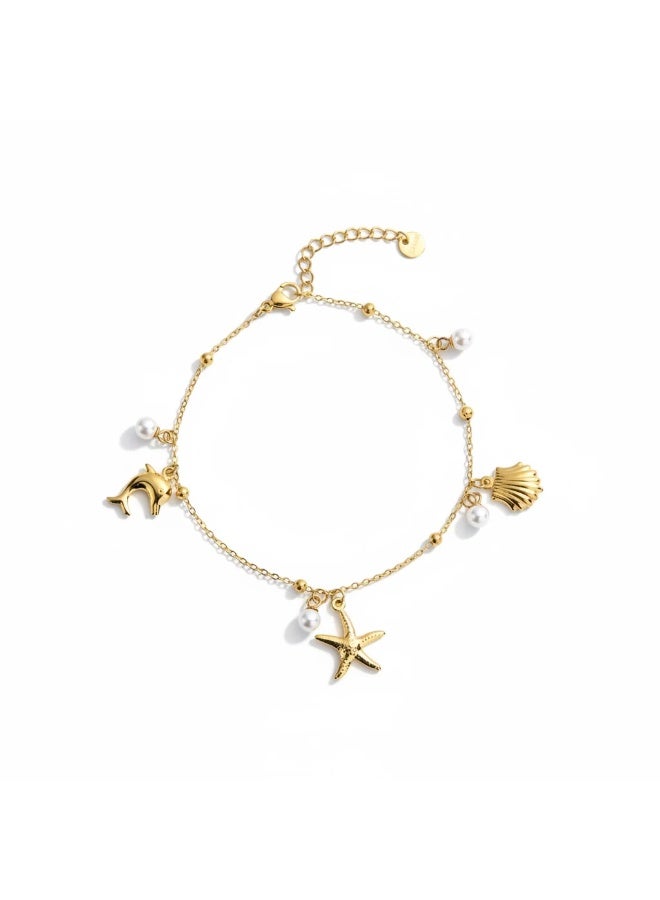 Bariq The Marina Charm Anklet - Tarnish Free - Image 1
