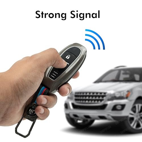 SHOPOFLUX Metal Key Cover Compatible with Baleno | Breeza | S Cross | Ciaz | Swift 2 Button Smart Key (Pack of 2) - Image 3