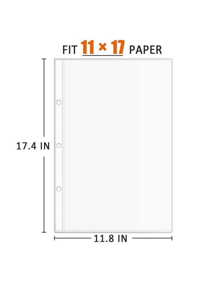 توتاتا واقي صفحات للورق مقاس 11×17، عبوة من 50 واقيًا للورق بحجم التابلويد، وأكمام ملف مقاس 11×17 - Image 2
