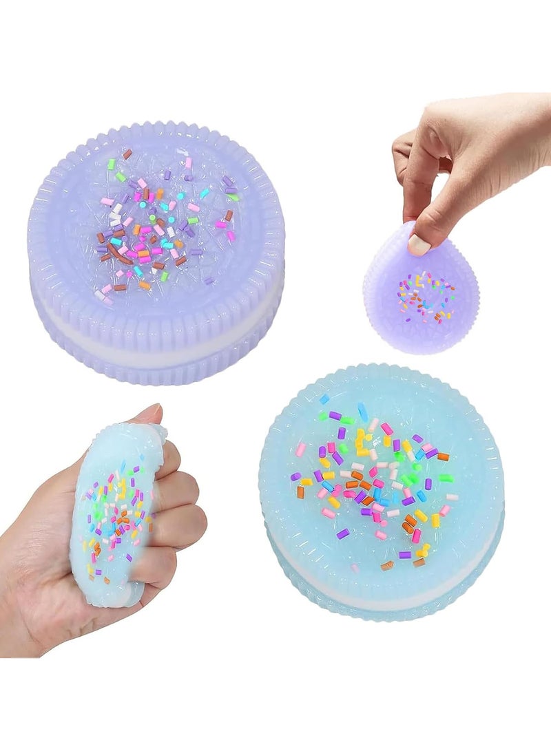 2 Pcs Squishy Toy, Stress Relief Toys Adults&Kids, Kawaii Fufu Squishy Fidget Toys, Stress Squishy Ball, Mochi Squishy Anxiety Relief Toys for Party Favors - Image 1