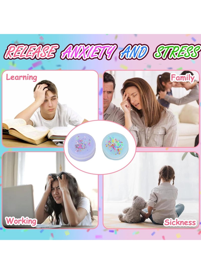 2 Pcs Squishy Toy, Stress Relief Toys Adults&Kids, Kawaii Fufu Squishy Fidget Toys, Stress Squishy Ball, Mochi Squishy Anxiety Relief Toys for Party Favors - Image 3