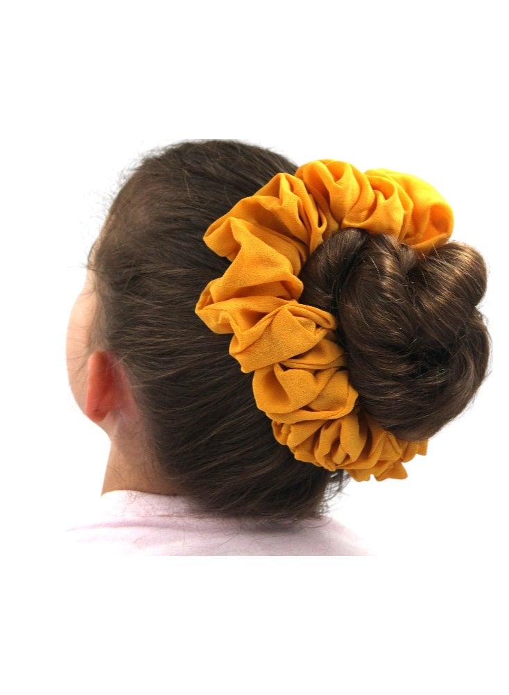 دىدانيالا دانيللا - ربطة حجاب مطاطية لتكثيف الشعر بلون أصفر زاهي - Image 2