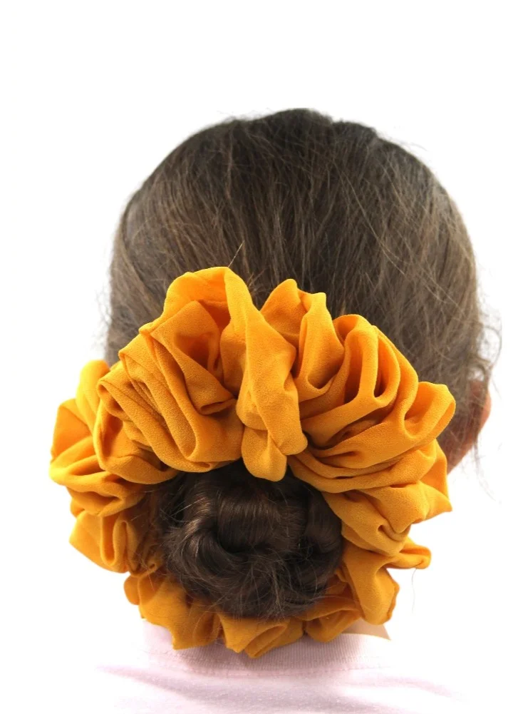 D'Daniela D'Daniela - Elastic Volumizing Hijab Scrunchie Tie Bun - Bright Yellow