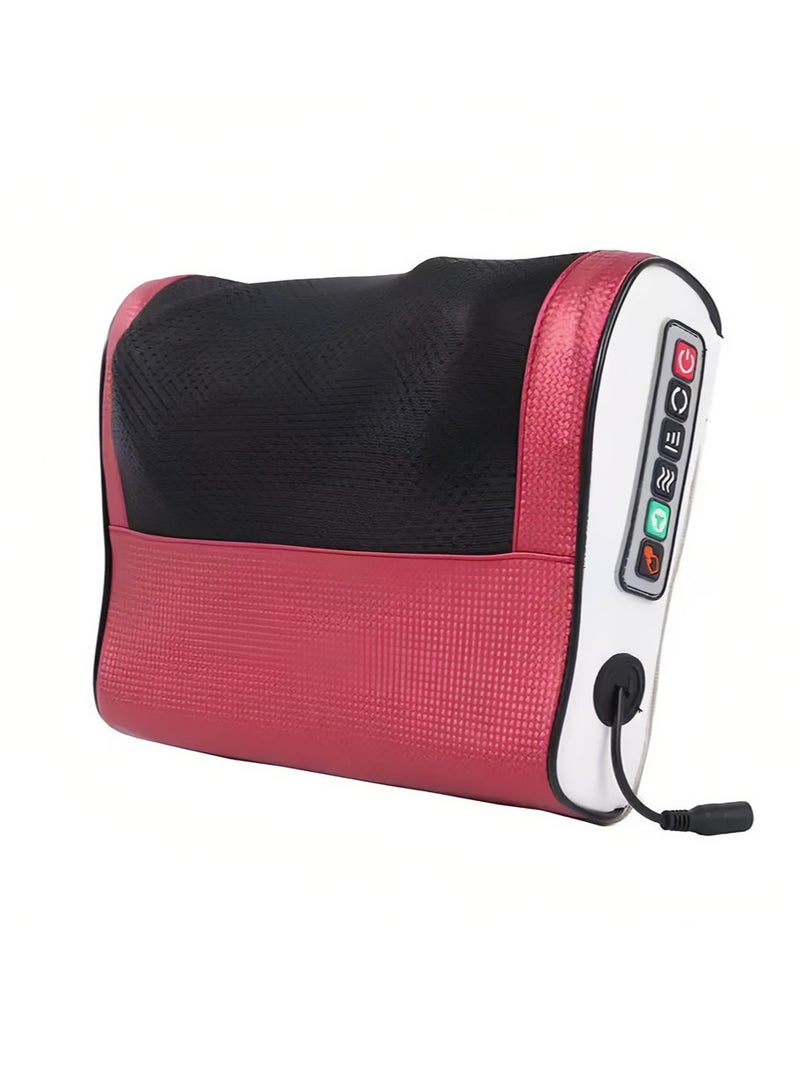 إسكدنيا وسادة تدليك كهربائية للرقبة، مدلك للكتف والظهر مع وظيفة التسخين، تدليك الأنسجة العميقة ثلاثي الأبعاد يساعد على استرخاء العضلات، هدية استرخاء للمنزل والسيارة مناسبة للرجال والنساء - Image 2