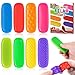 DODOLOL Sensory Fidget Toys for Kids Adults 8 Pack Sensory Strips for AutismADHD and Anxiety Relief Items for Adults Quiet Suction Toys for Autism Stress Relief Fidgets Calm StripsWorry Stones Desk Toys - Image 2