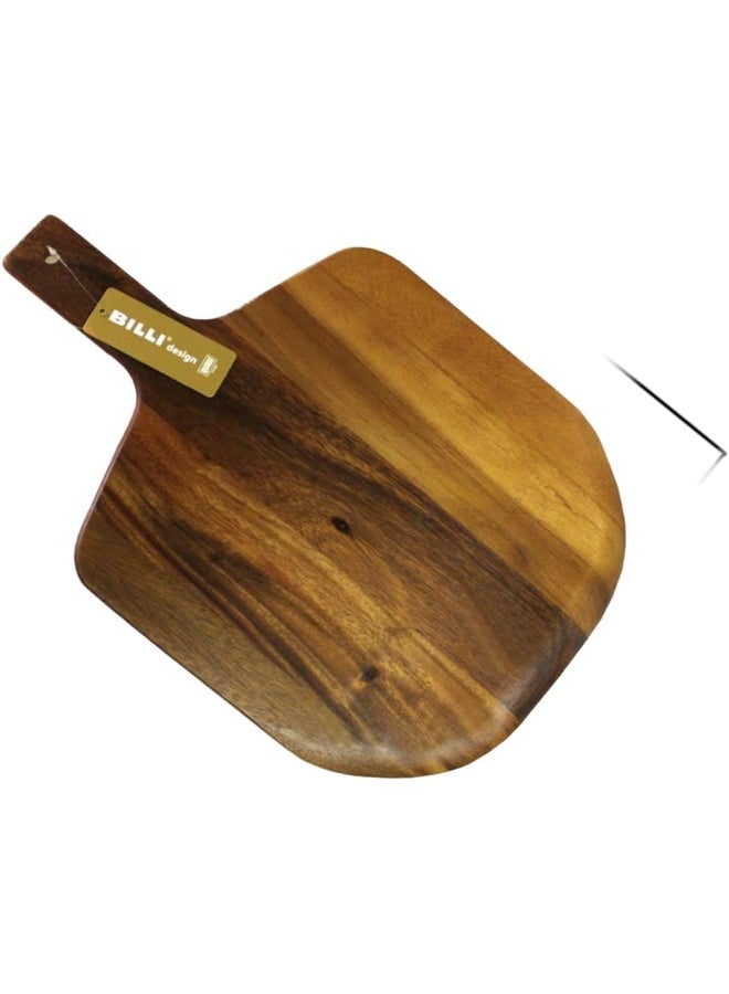 Billi Acacia Wood Pizza board, Cheese platter from Thailand, Large, Brown - Image 4