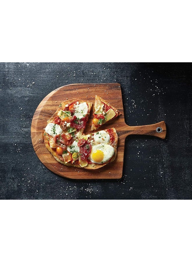 Billi Acacia Wood Pizza board, Cheese platter from Thailand, Large, Brown - Image 3