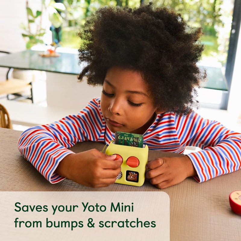 Yoto Mini Adventure Jacket in Sweet Corn (Yellow) with Matching Wrist Lanyard â€“ Accessory for Kids Mini Audio Device, Anti-Slip Silicone Skin Cover, Fitted Protective Sleeve Case - Image 3