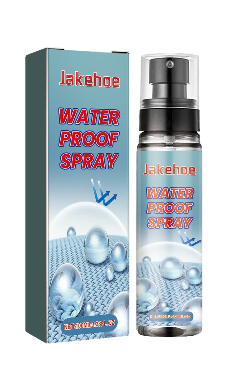 Jakehoe Nano Rain & Stain Waterproof Spray, Shoe Protector & Water Repellent for All Shoes, Bags & Fabrics – Nano Technology, Long-lasting Protection, Chrome Finish (1Pcs 100ml) - Image 1