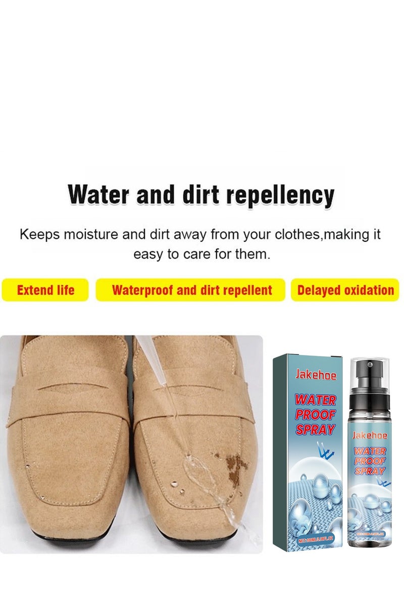 Jakehoe Nano Rain & Stain Waterproof Spray, Shoe Protector & Water Repellent for All Shoes, Bags & Fabrics – Nano Technology, Long-lasting Protection, Chrome Finish (1Pcs 100ml) - Image 3