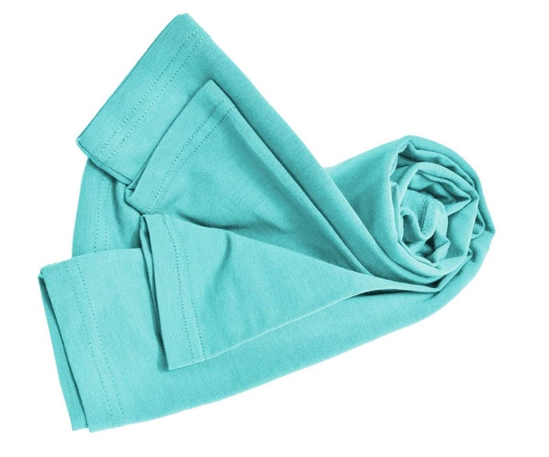 Natural Uniforms Women's Under Scrub Tee Crew Neck Long Sleeve T-Shirt (Aqua Blue, Medium) - Image 5