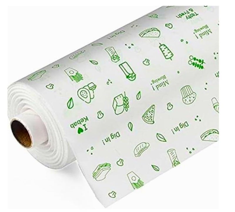 YOZTI YOZTI 50 Meters Premium NonStick Butter Wrapping Paper Food Wrapping Paper Roll Reheatable Non Stick Paper Oven Safe Parchment Paper Food Wrapping Paper  - Image 1