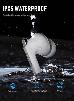 ZIPFORCE ZIPFORCE True Wireless Earbuds, Fully In-Ear Bluetooth 5.3 Headphones 4-Mics ANC + ENC Clear Call, Bluetooth Earbuds Touch Control 40 Playtime, IPX6 Waterproof TWS, Light-Weight Earphones  - Image 3